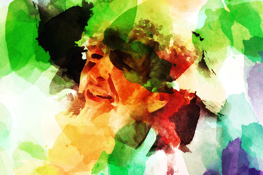 Bob Dylan 7e Mixed Media by Brian Reaves