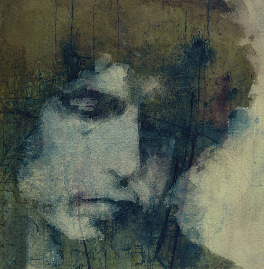 Bob Dylan  - Blue Painting by Paul Lovering