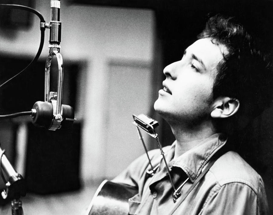 Bob Dylan, cantautor y musico estadounidense. Pyrography by Album