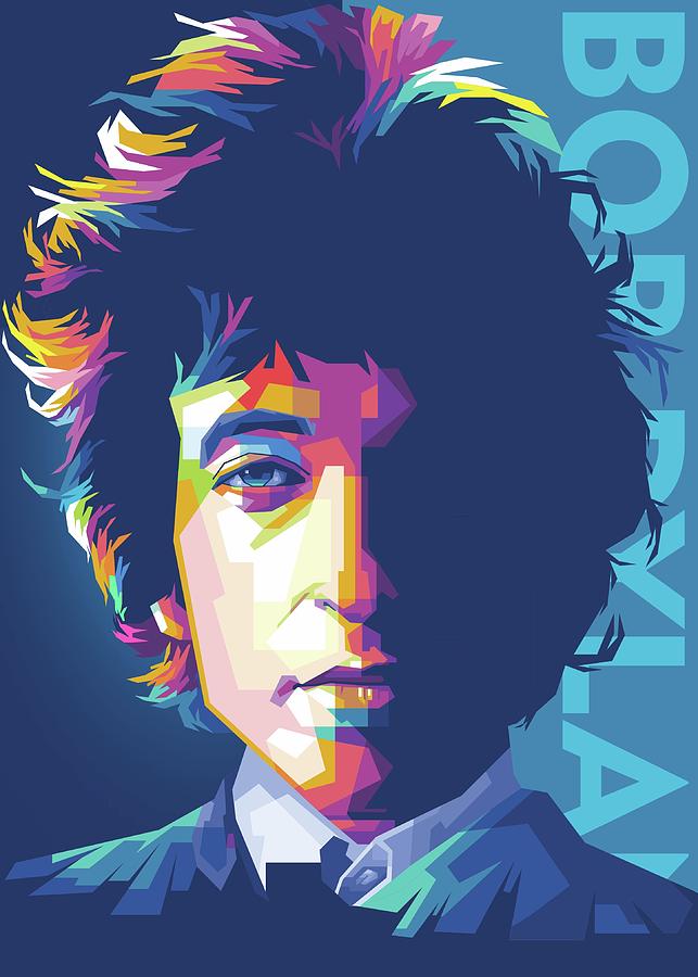 Bob Dylan in Pop Art Digital Art by Wpap Artist - Fine Art America