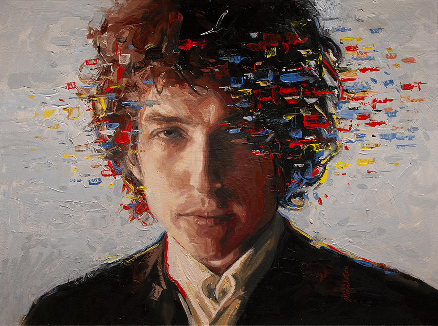 Bob Dylan Painting by James Middleton