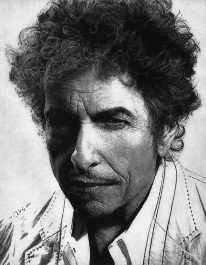 Bob Dylan Drawing by Justin Clark Fine Art America
