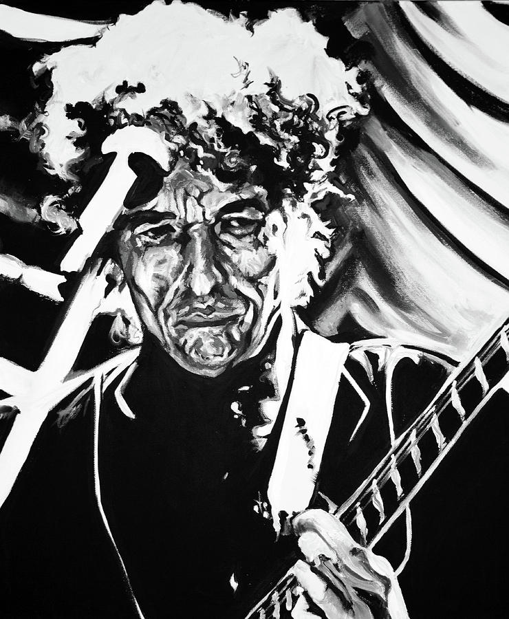 Bob Dylan Painting by Melissa O Brien