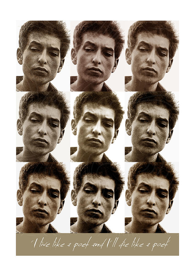 Bob Dylan Digital Art - Bob Dylan - Music Heroes Series by Movie Poster Boy