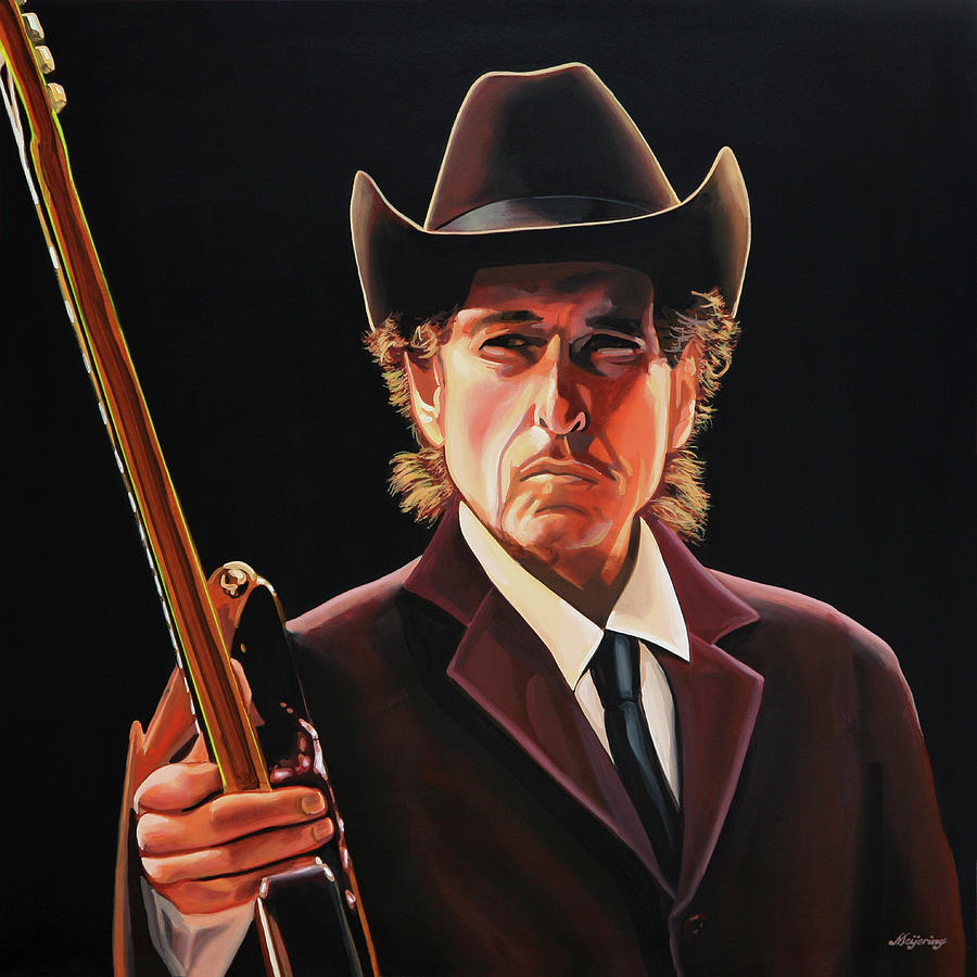 Bob Dylan Painting 2 Painting by Paul Meijering