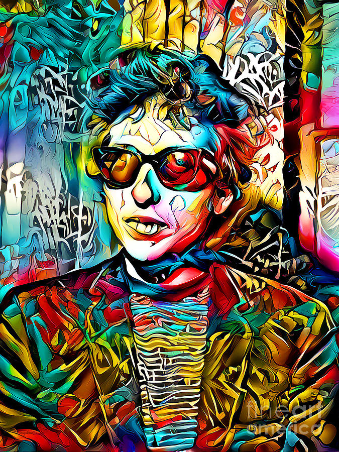 Bob Dylan Psychedelic 60s Like A Rolling Stone 20201230 Photograph by Wingsdomain Art and Photography