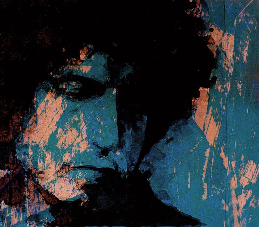 Bob Dylan - Retro Mixed Media by Paul Lovering