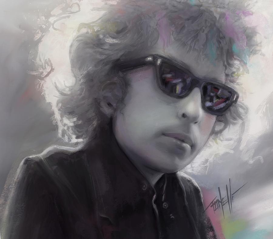 Bob Dylan The Freewheelin Mixed Media by Mark Tonelli