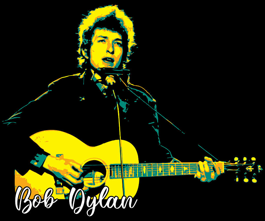 Bob Dylan v.5 Digital Art by Taurungka Graphic Design | Fine Art America