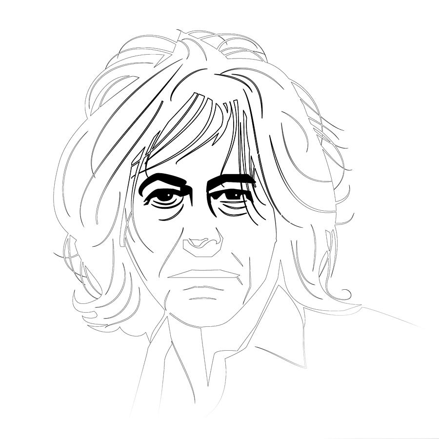 Bob Geldof Digital Art by Naxart Studio