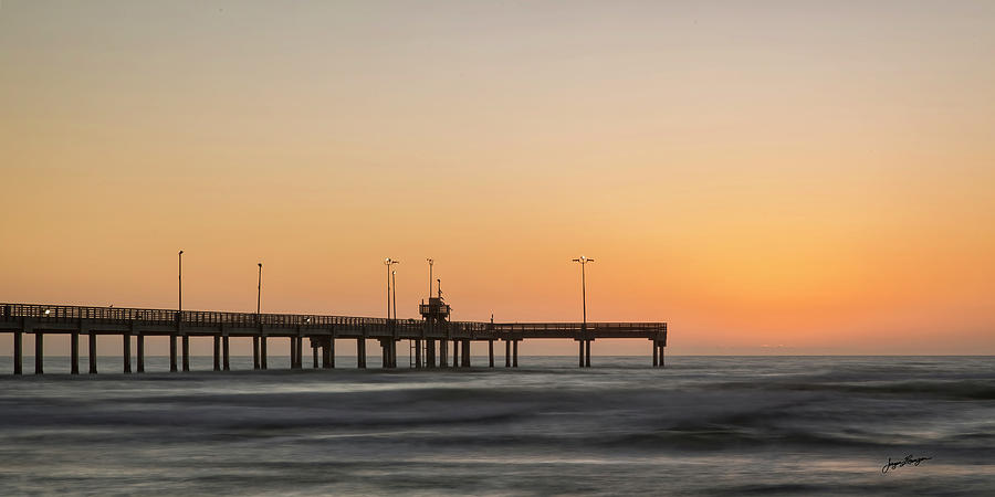 Bob Hall Pier at Sunrise Photograph by Jurgen Lorenzen