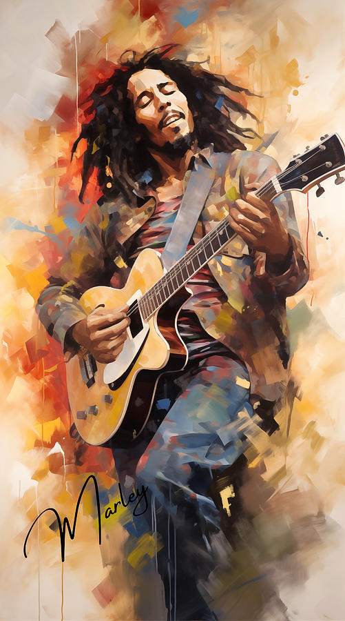 Bob Marley 0001 Digital Art by Rob Smiths