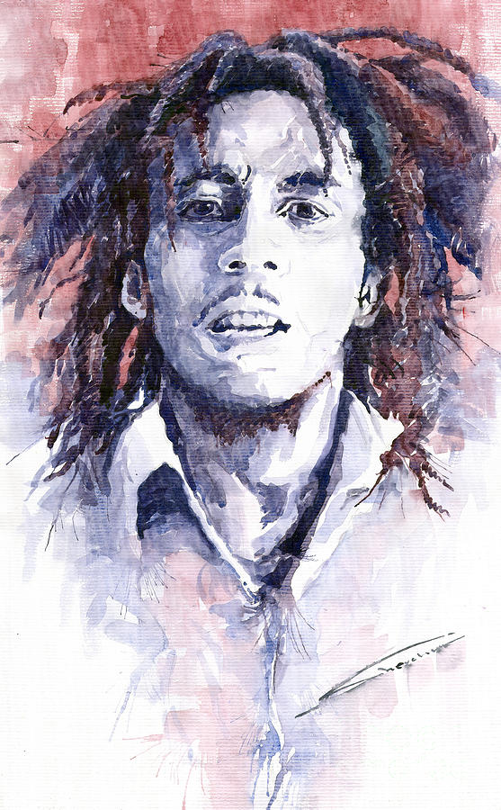 Music Painting - Bob Marley 3 by Yuriy Shevchuk