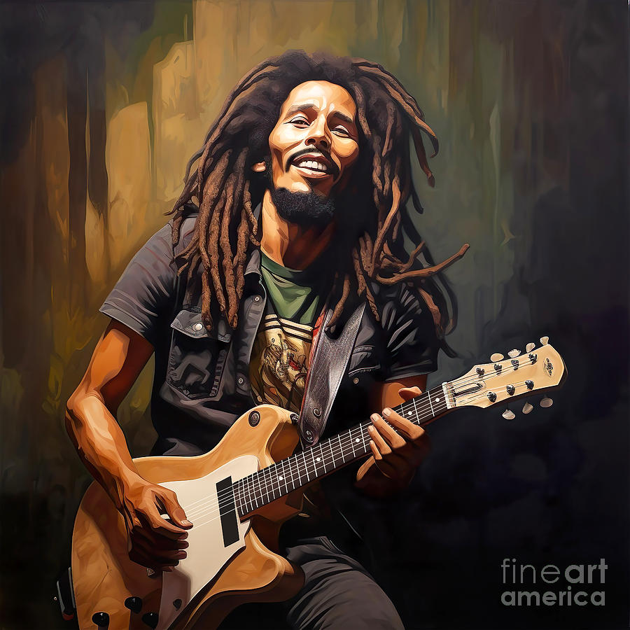 Bob Marley Painting - Bob Marley 4 by Mark Ashkenazi