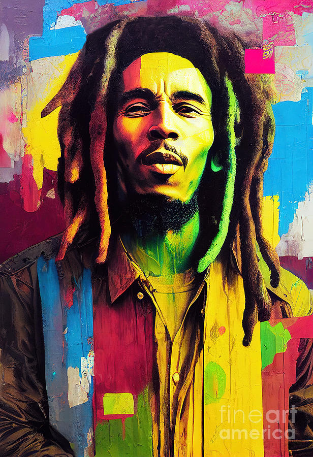 Bob Marley Digital Art By Carlos Diaz Fine Art America 