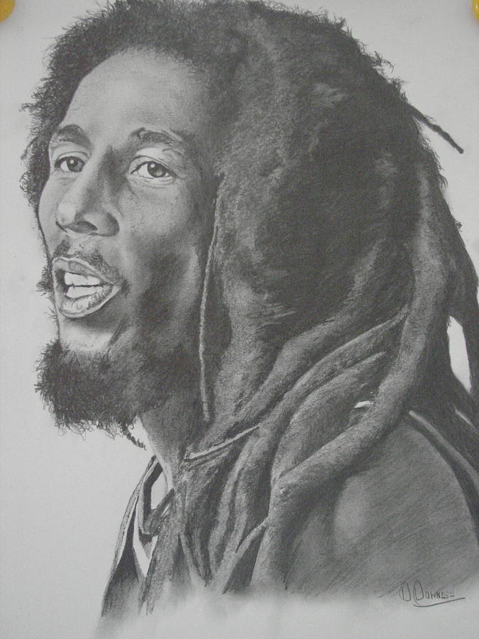 Bob Marley Drawing by Darren Downes - Fine Art America