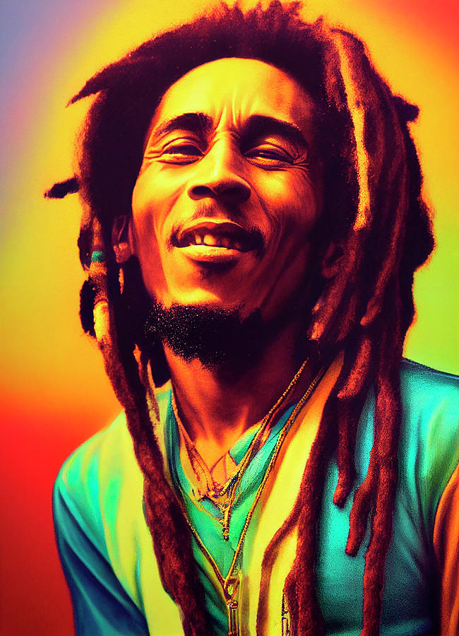 Bob Marley Digital Art Digital Art by Tim Hill - Pixels