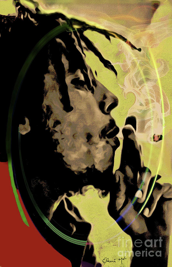 Bob Marley Digital Art by Eleni Synodinou