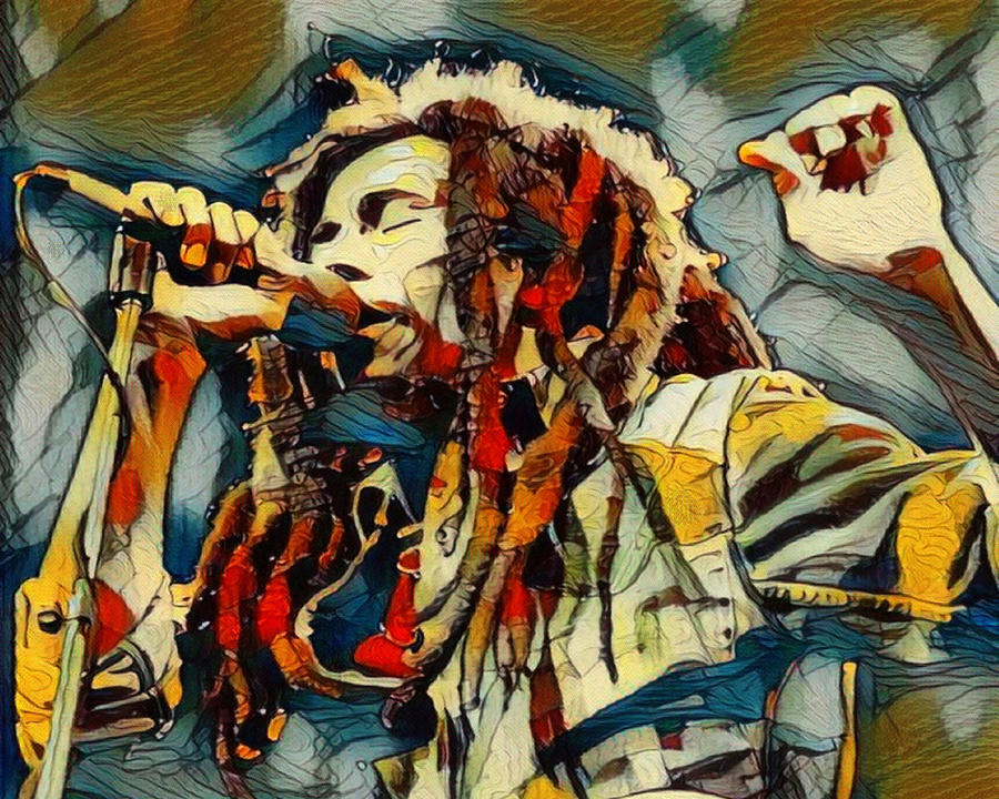 Bob Marley Mixed Media by Ensueno Artes - Pixels