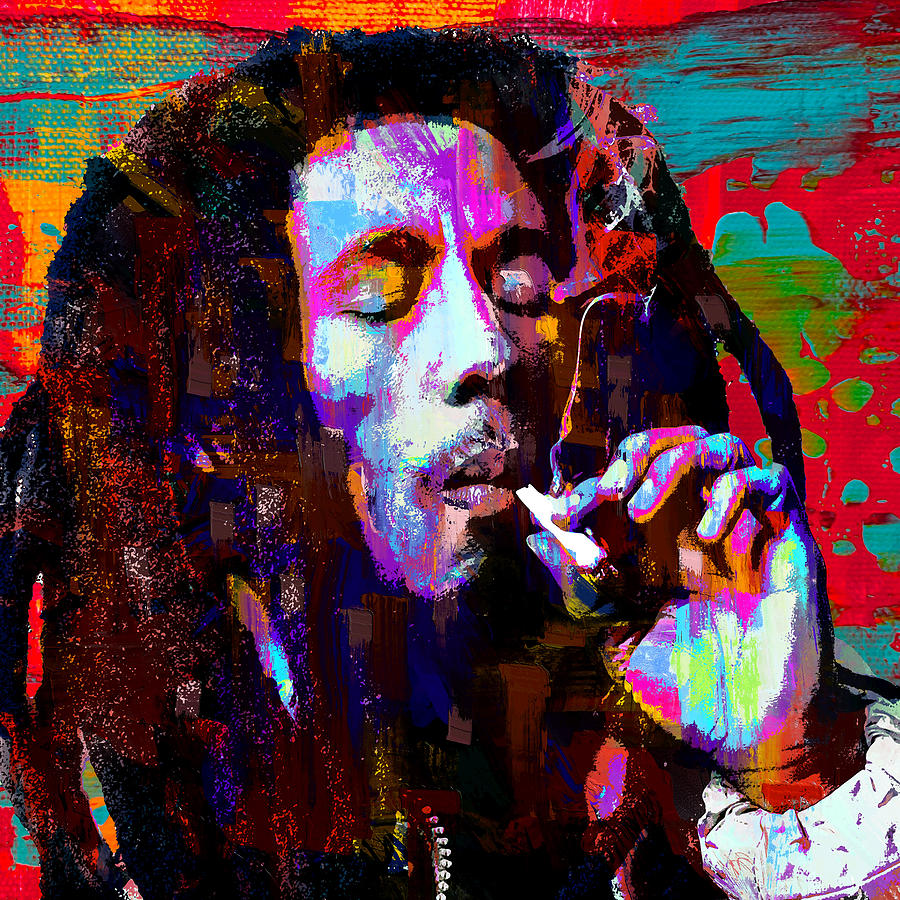 Bob Marley Jammin Reggae Pop Art Painting