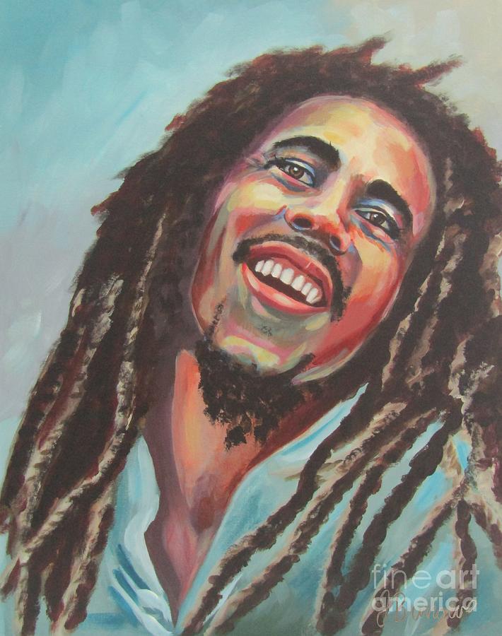 Bob Marley Painting by Janet Burrows | Fine Art America