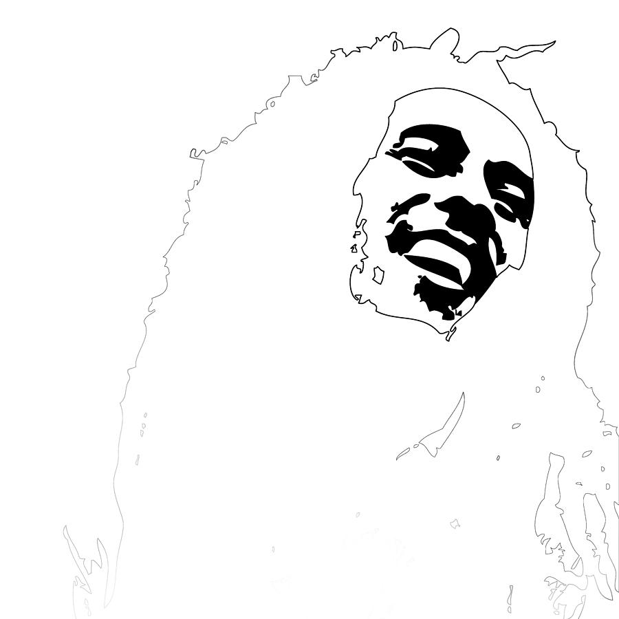 Bob Marley Digital Art by Naxart Studio