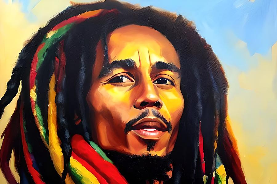 Bob Marley oil painting Digital Art by Star Dreamer - Fine Art America