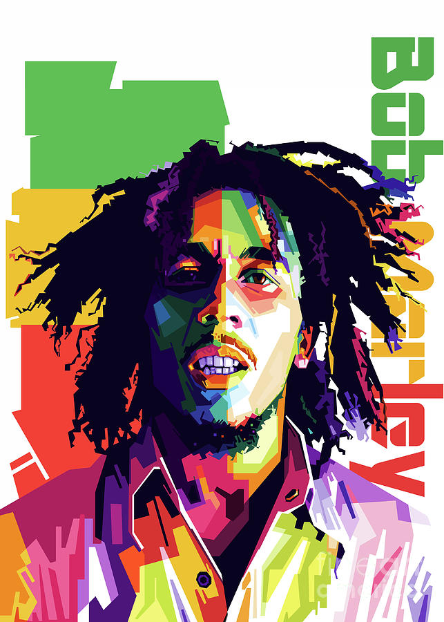 Bob Marley Popart Digital Art by Syarif Kuroakai - Fine Art America