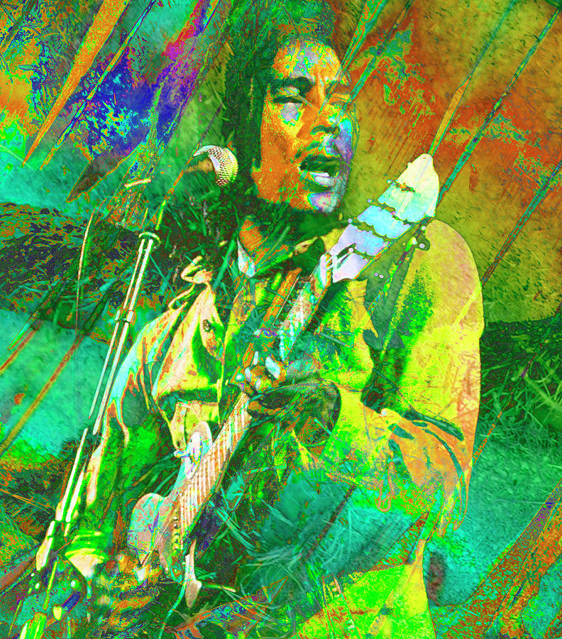 Bob Marley Digital Art by Rob Hemphill