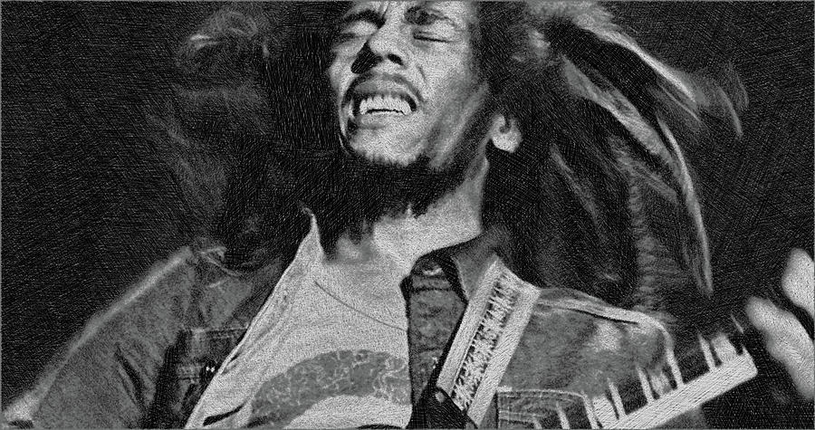 Bob Marley Painting by Tony Rubino