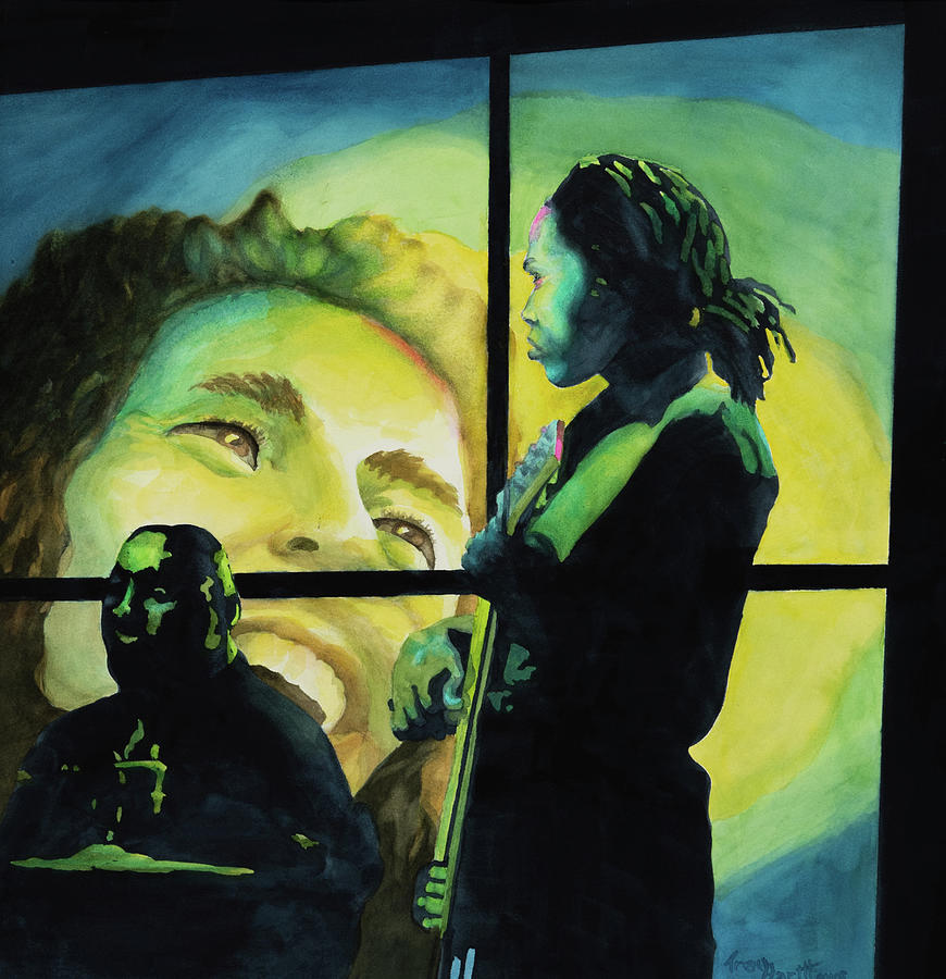 Bob Marley Tribute Band Painting by George Harth