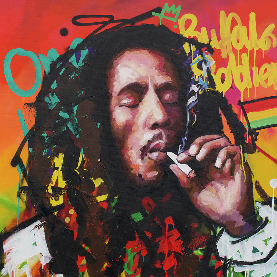 Bob Marley Vi Painting By Richard Day Fine Art America