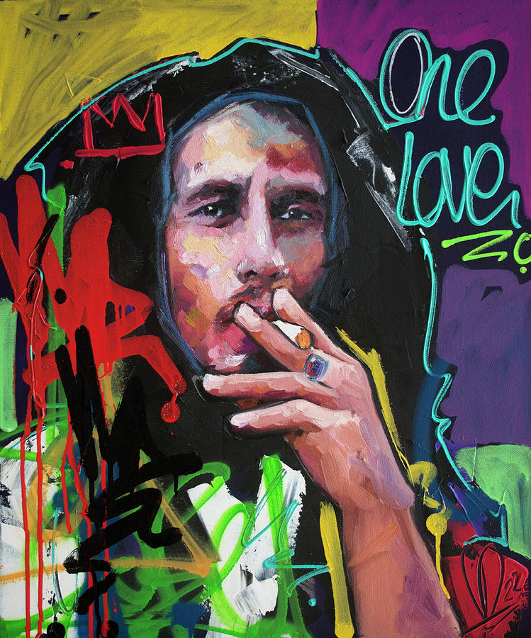 Bob Marley VII Painting by Richard Day