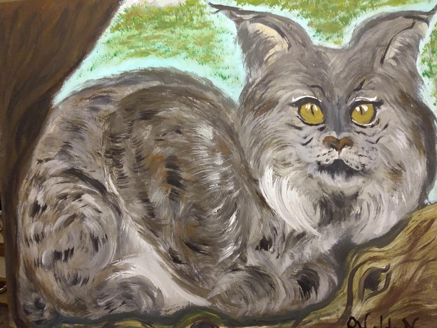 Bob the Bobcat Painting by Patty Waldron - Fine Art America