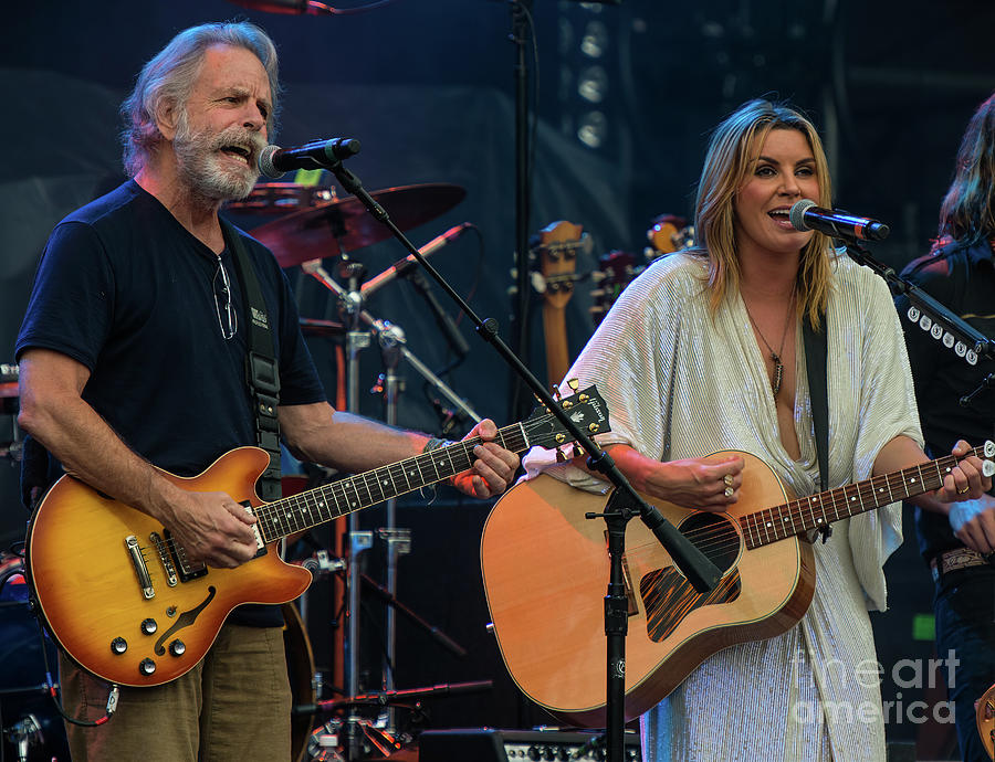 Bob Weir and Grace Potter Photograph by David Oppenheimer