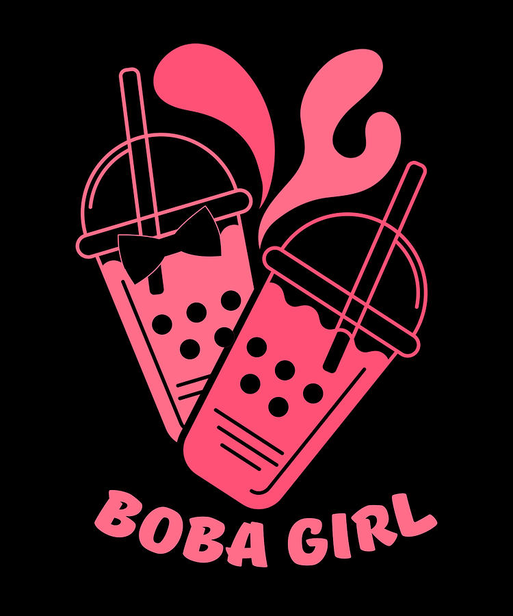 Boba Tea Lover Gift Boba Girl Gift Drawing by Kanig Designs - Fine Art ...