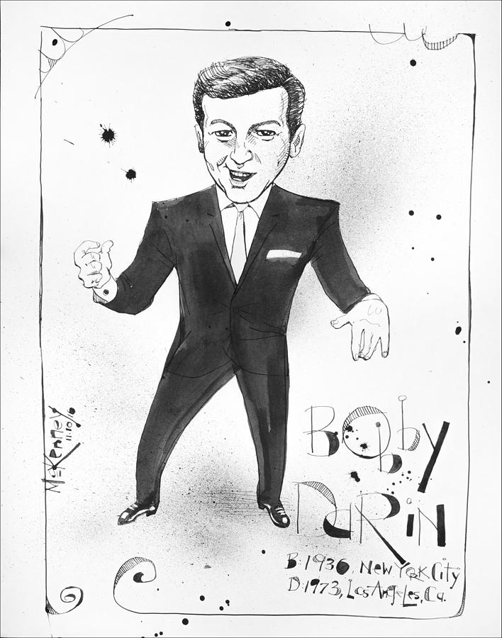 Bobby Darin Drawing by Phil Mckenney