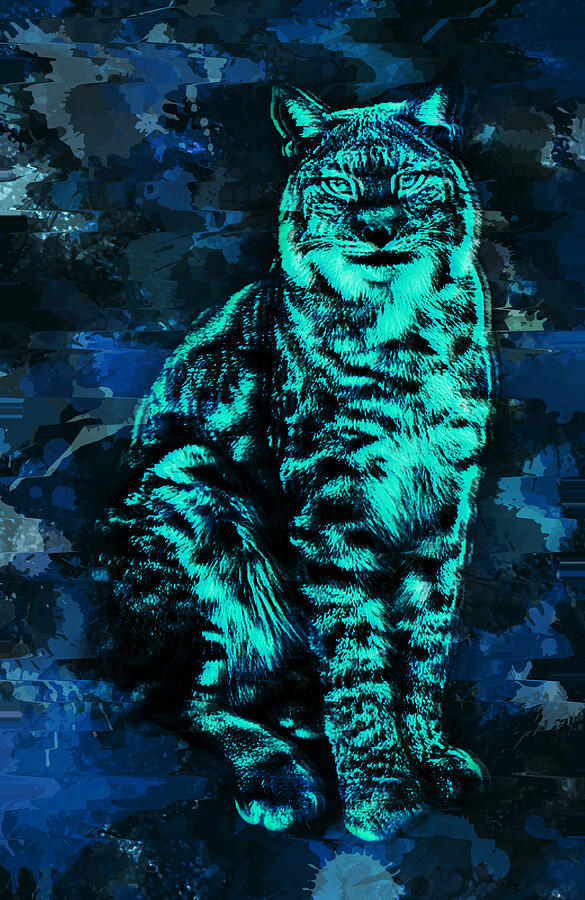 Bobcat Blues Digital Art by Jeremy Lyman