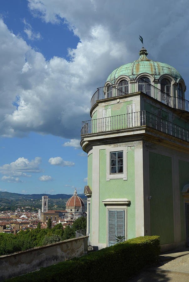 Boboli Gardens Observatory Overlooking Duomo Florence Italy Photograph by Shawn OBrien