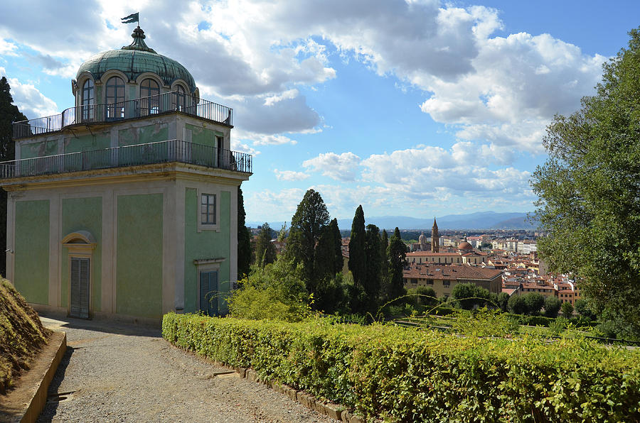 Boboli Gardens Observatory Overlooking Heart of Florence Italy Photograph by Shawn OBrien