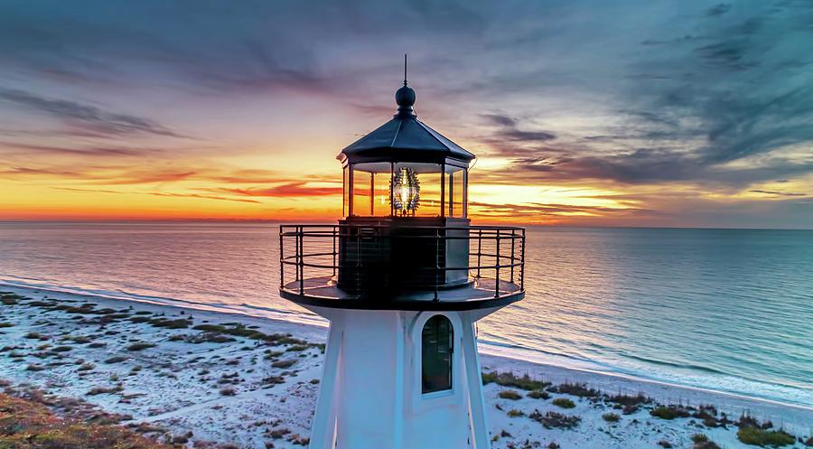 Boca Grande Lighthouse Sunset Photograph by Ron Wiltse