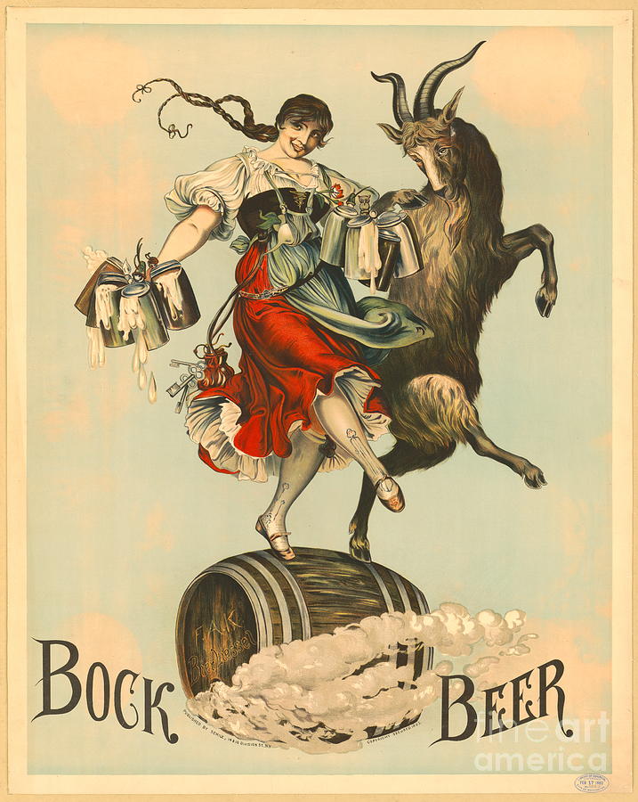 Beer Photograph - Bock Beer 1883 by Padre Art