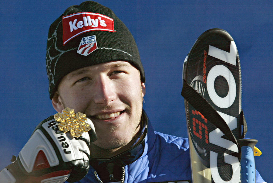 Bode Miller of the USA celebrates Photograph by Agence Zoom