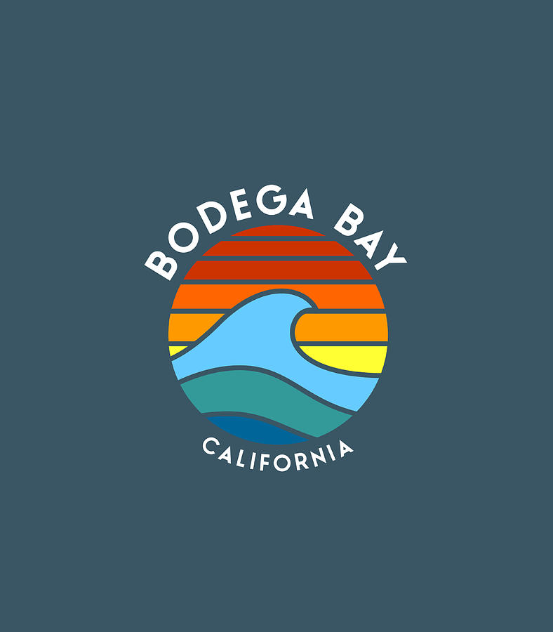 Bodega Bay California Retro Wave Digital Art by Copelb Mari - Fine Art ...