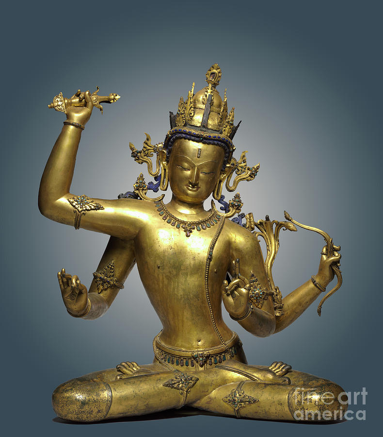 Bodhisattva of Wisdom - Manjushri Photograph by Carlos Diaz