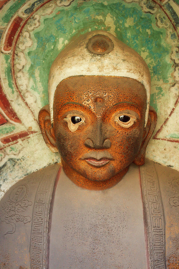 Bodhisattva statue in a Chinese monastery  Photograph by Murray Rudd