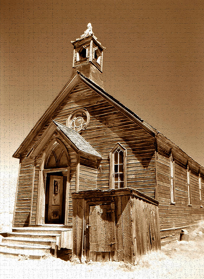 Bodie church fine art photography Photograph by David Lee Thompson