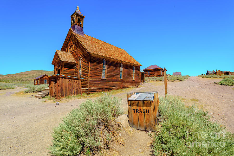 Bodie Ghost Town 1800s old trash can Photograph by Benny Marty