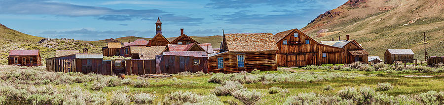 Bodie Ghost Town a Wide View Panorama Photograph by Dan Carmichael