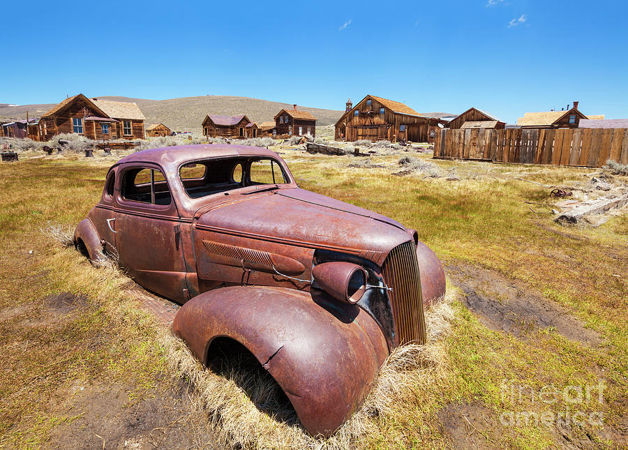 Bodie ghost town,1937 Chevrolet coupe, California Photograph by Neale And Judith Clark
